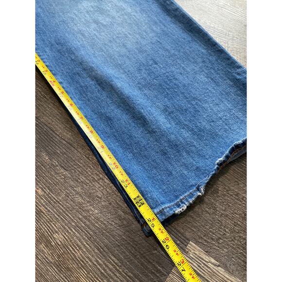 Madewell Slim Wide-Leg Crop Jeans Size 34 - Picture 8 of 9